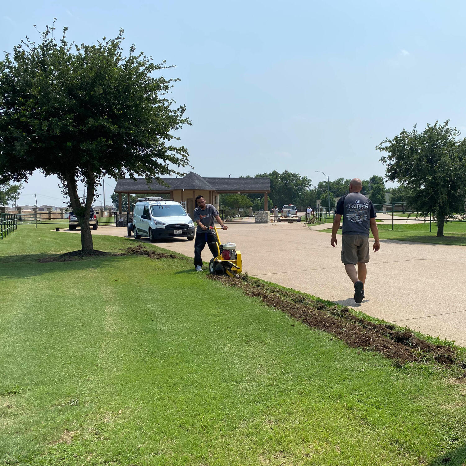 Trenching for Underground Conduit | Burleson HOA Community